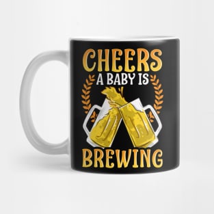 Cheers a baby is brewing | HomeBrewing Gift | Craft Beer Mug